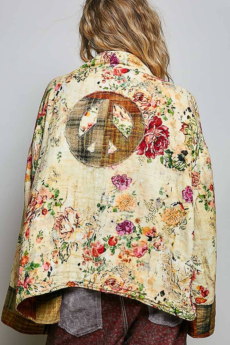 Reversible Floral Cardigan