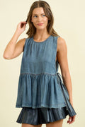 Side Tie Peplum