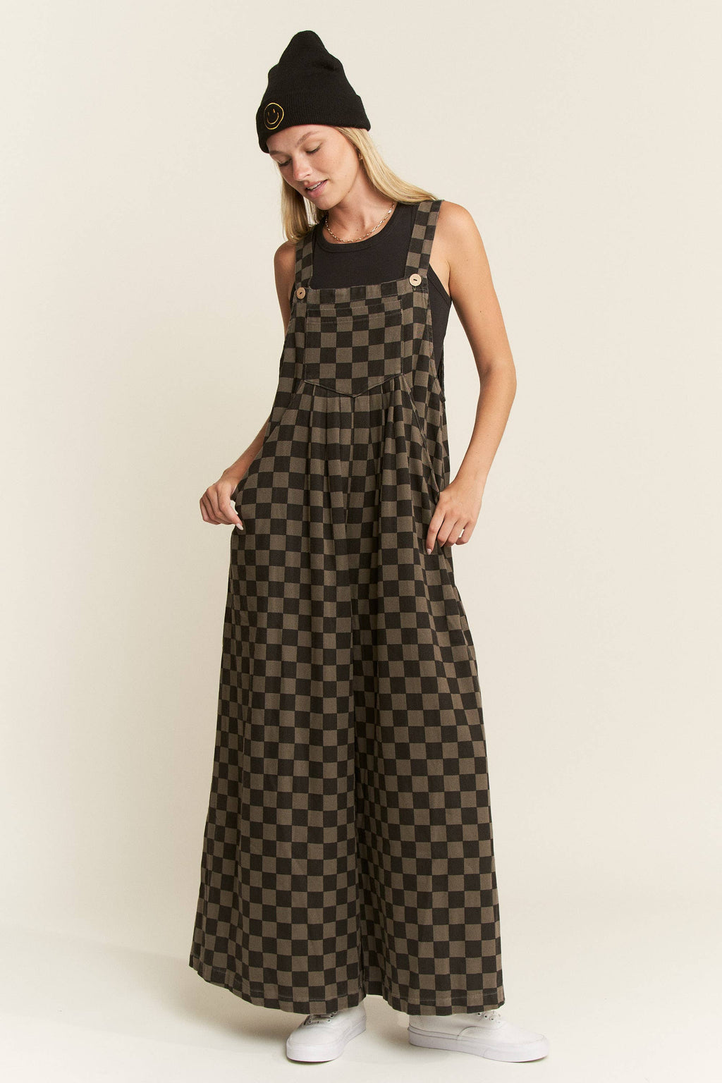 Checkered Overalls