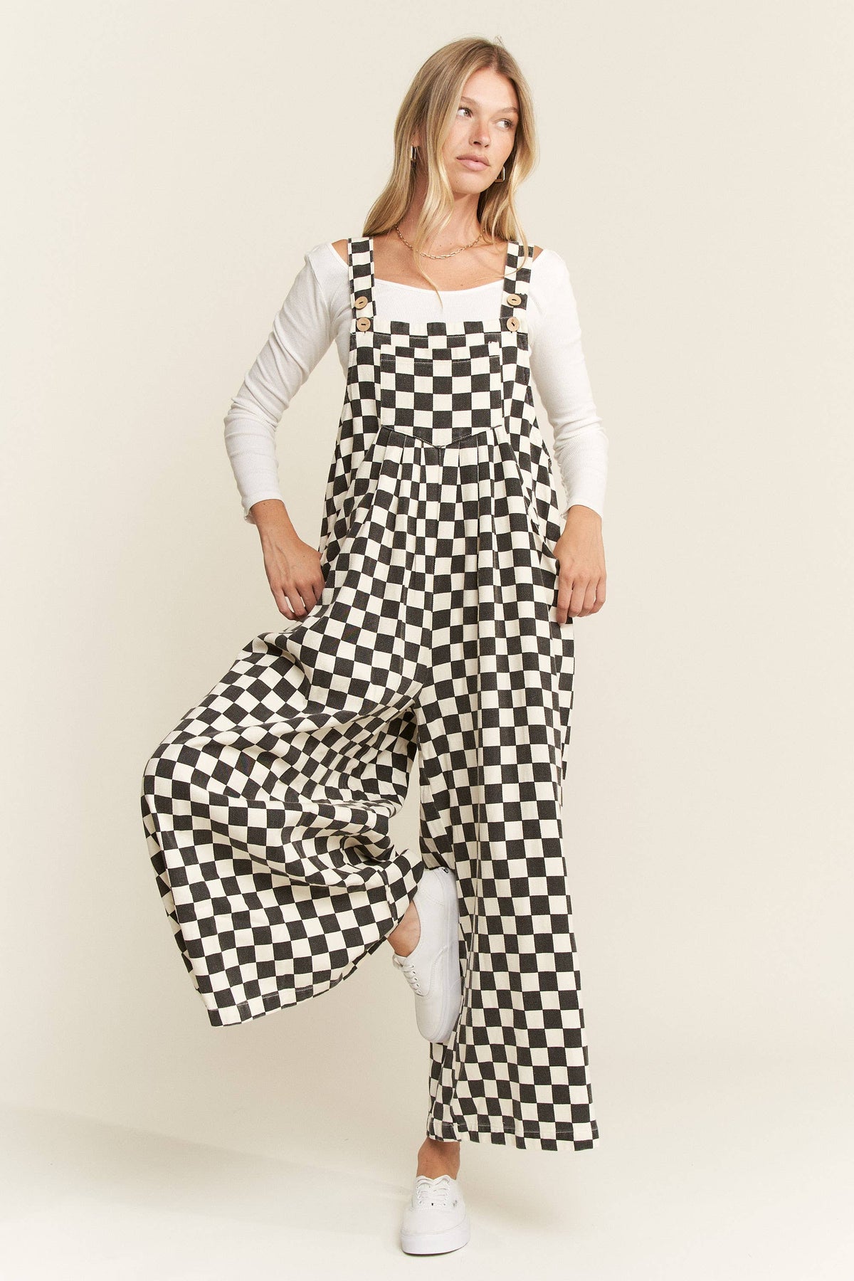 Checkered Overalls