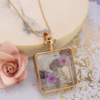 Dried Flower Bottle Necklace