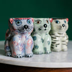 Hand-Painted Cat Coffee Mug