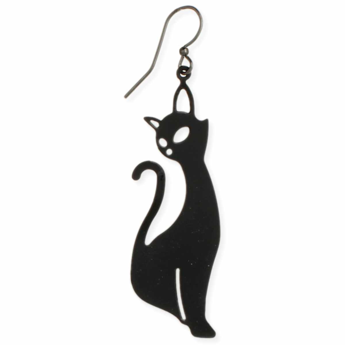 Black Cat Earrings
