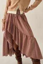 Plaid Ruffle Skirt