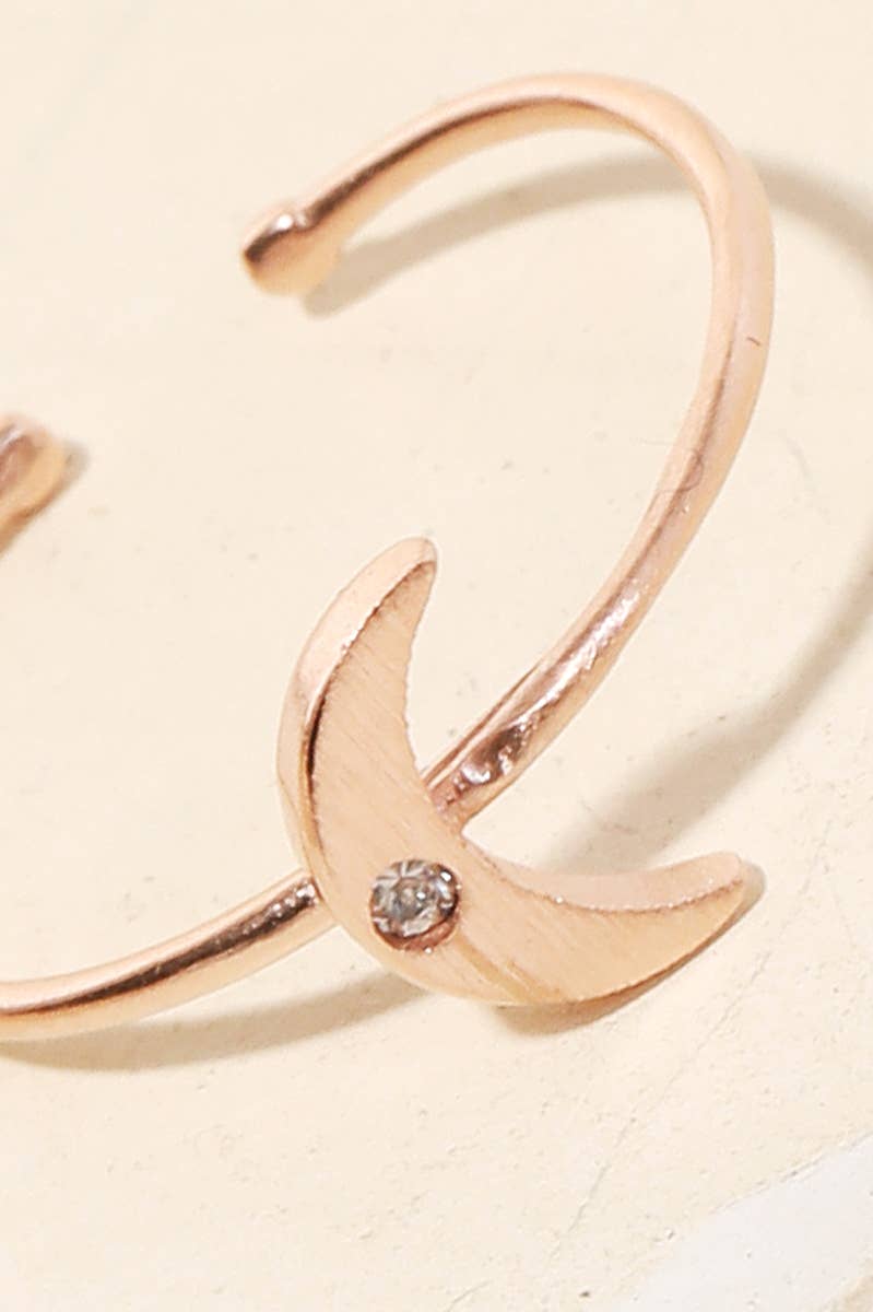 Dipped Crescent Ring