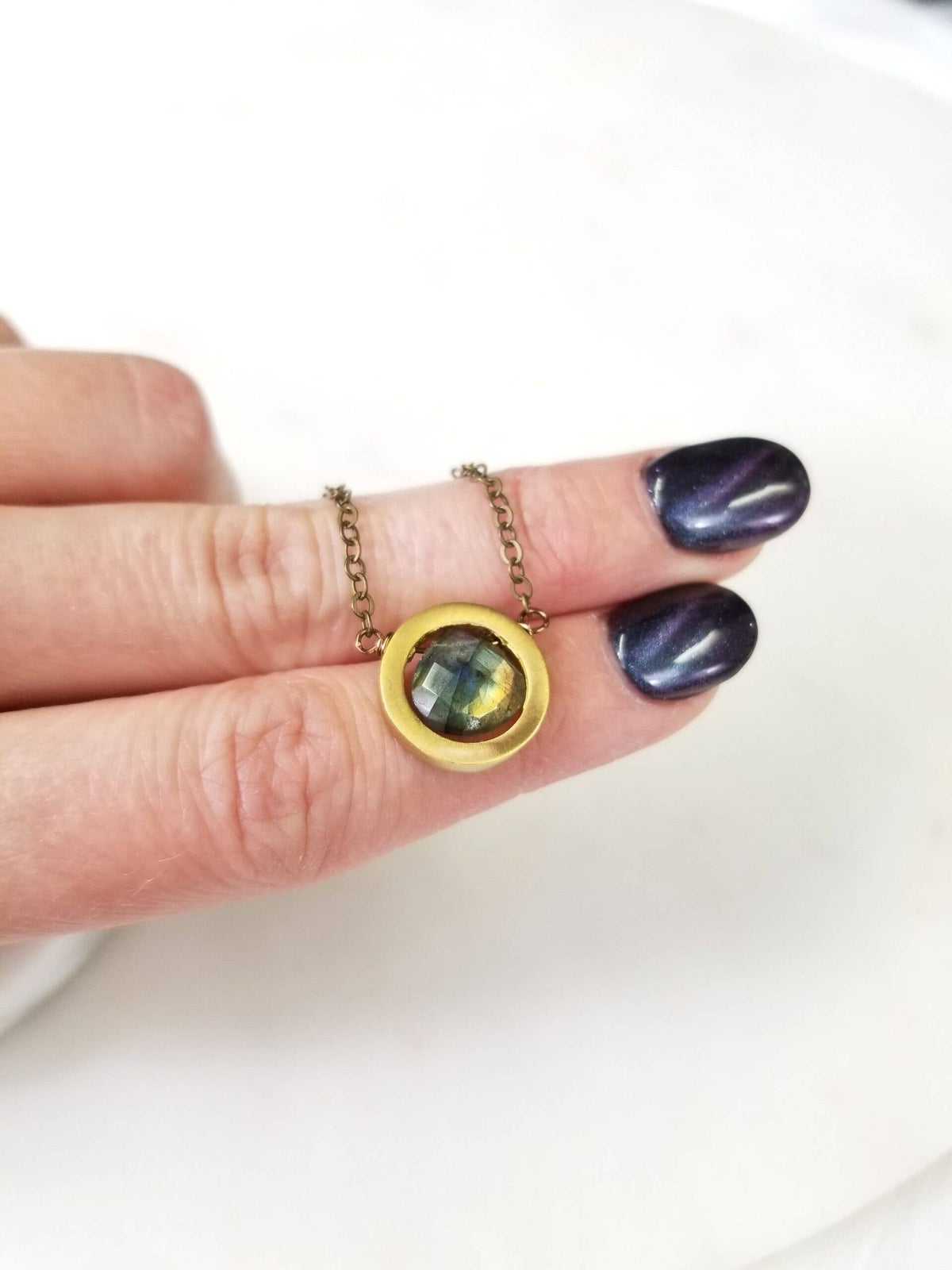 Labradorite Simple Pendant