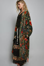 Floral Velvet Robe