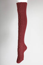 Cable Knit Knee-Highs