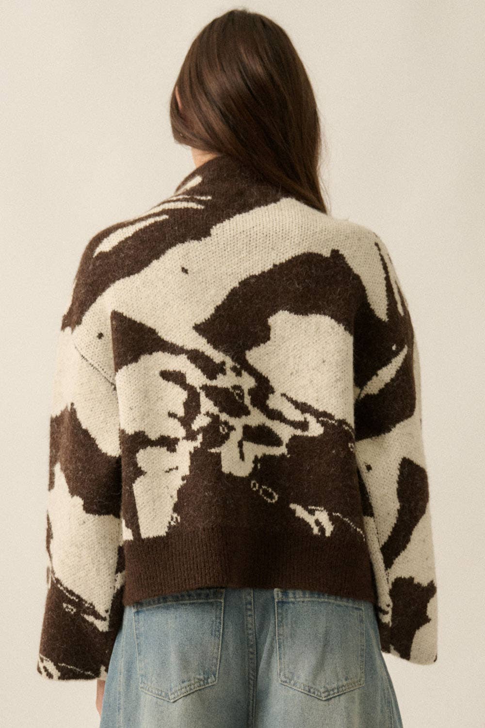 Abstract Jacquard Shacket