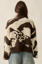 Abstract Jacquard Shacket