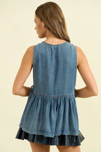 Side Tie Peplum