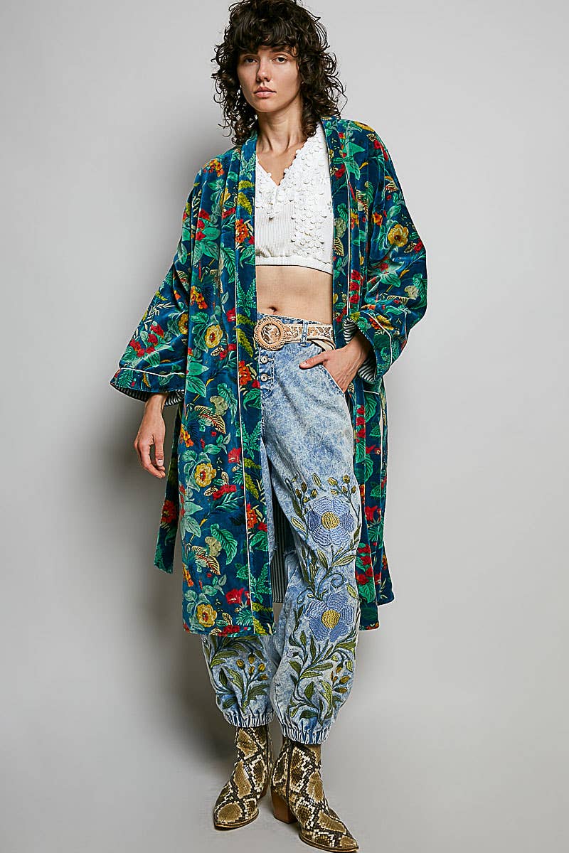 Velvet Kimono Robe
