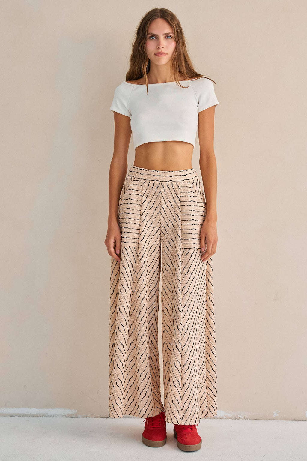 Stripe Wide Legs