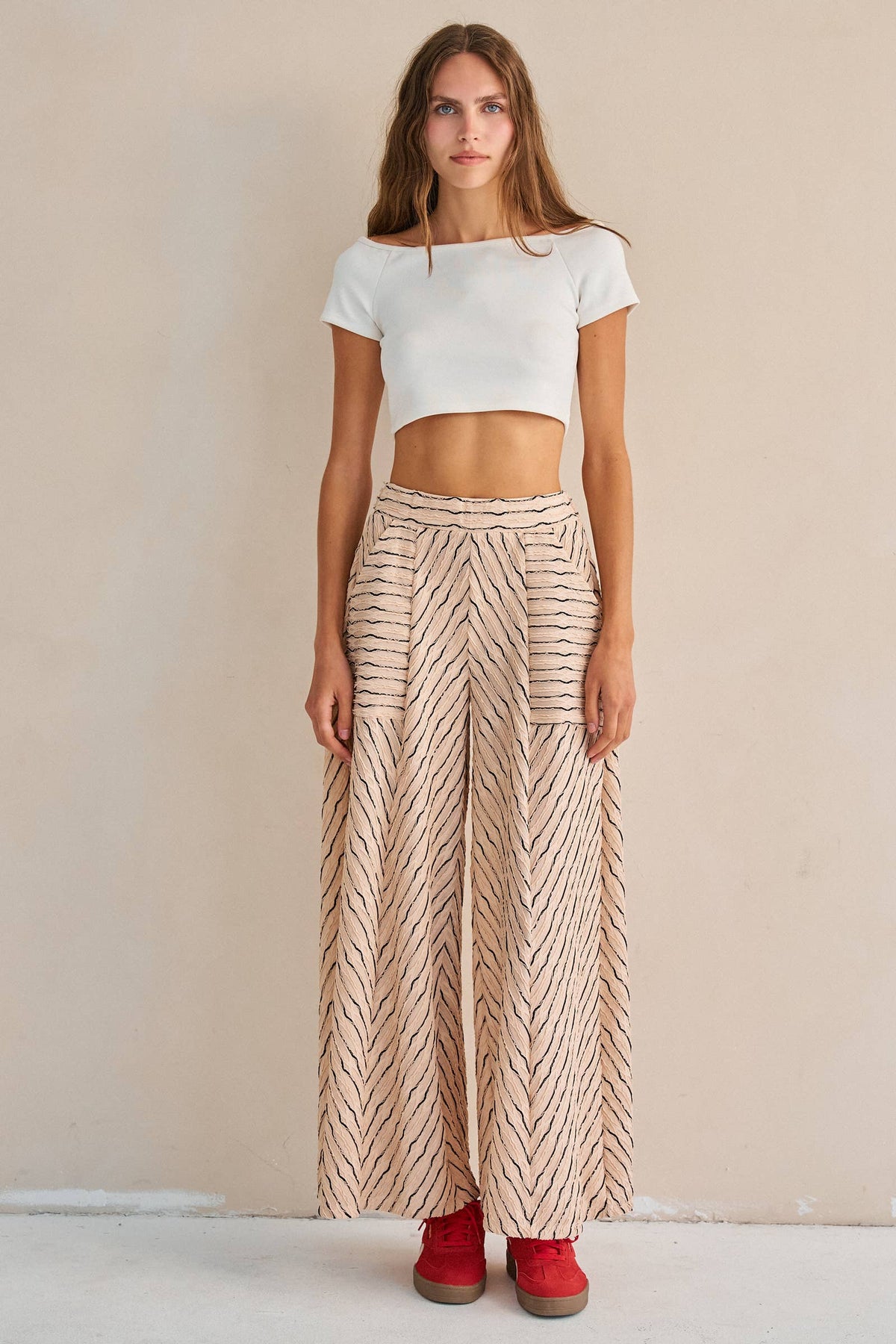 Stripe Wide Legs