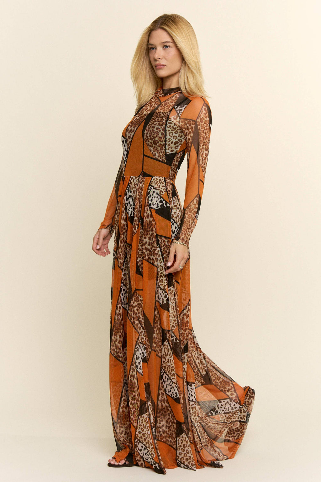 Leopard Patchwork Maxi
