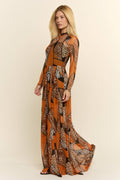 Leopard Patchwork Maxi