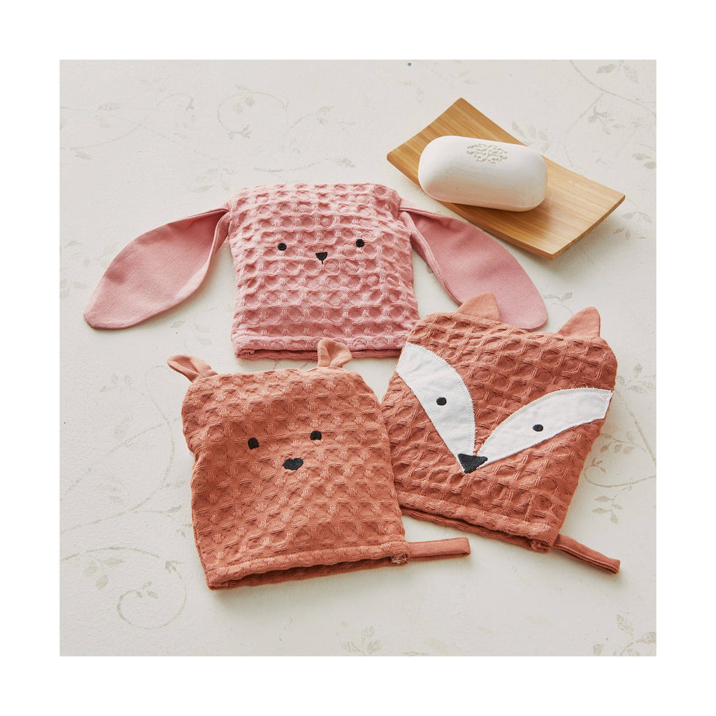 Fox Waffle Weave Bath Mitt