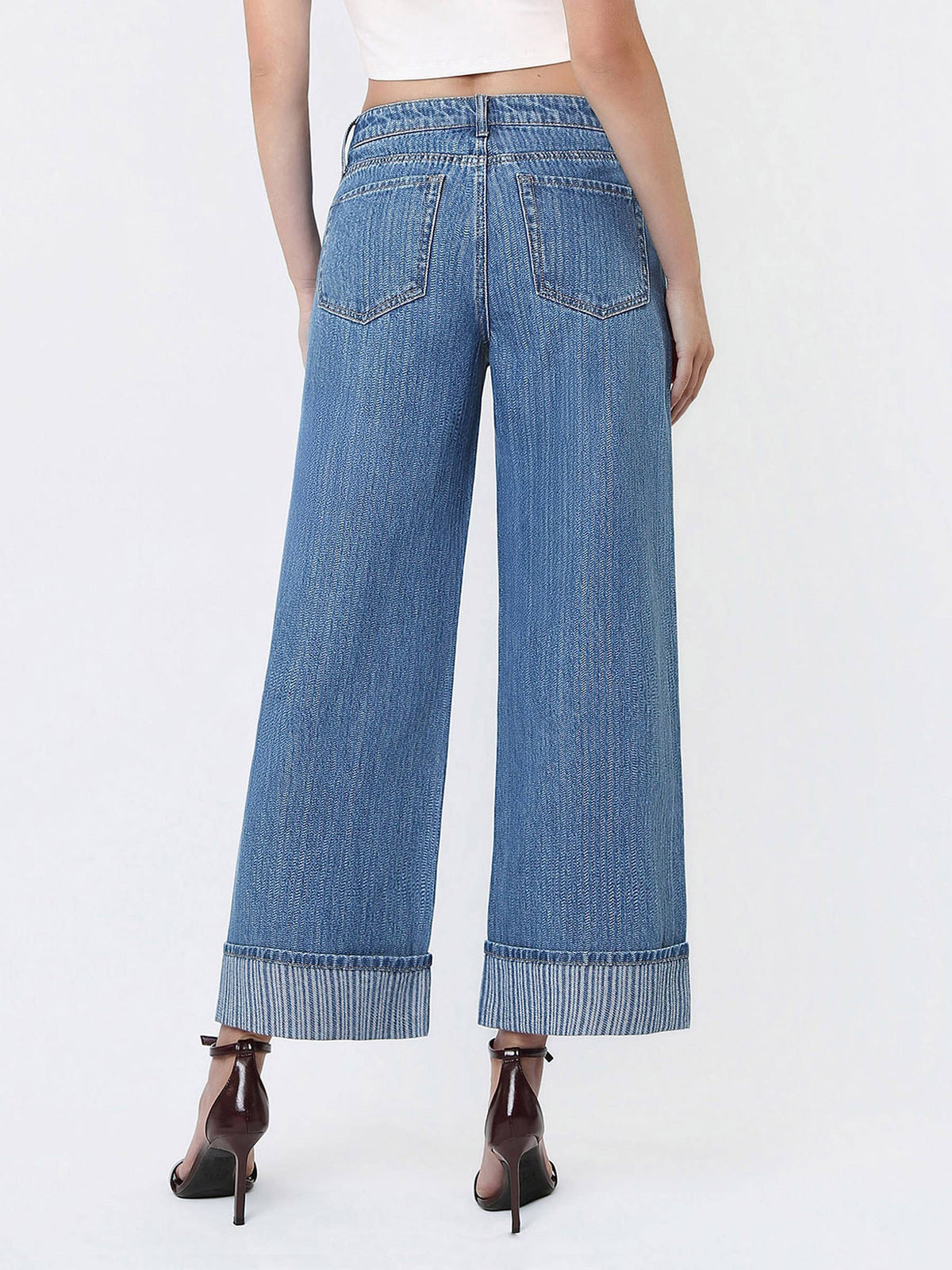 Vervet Jacquard Stripe Denim