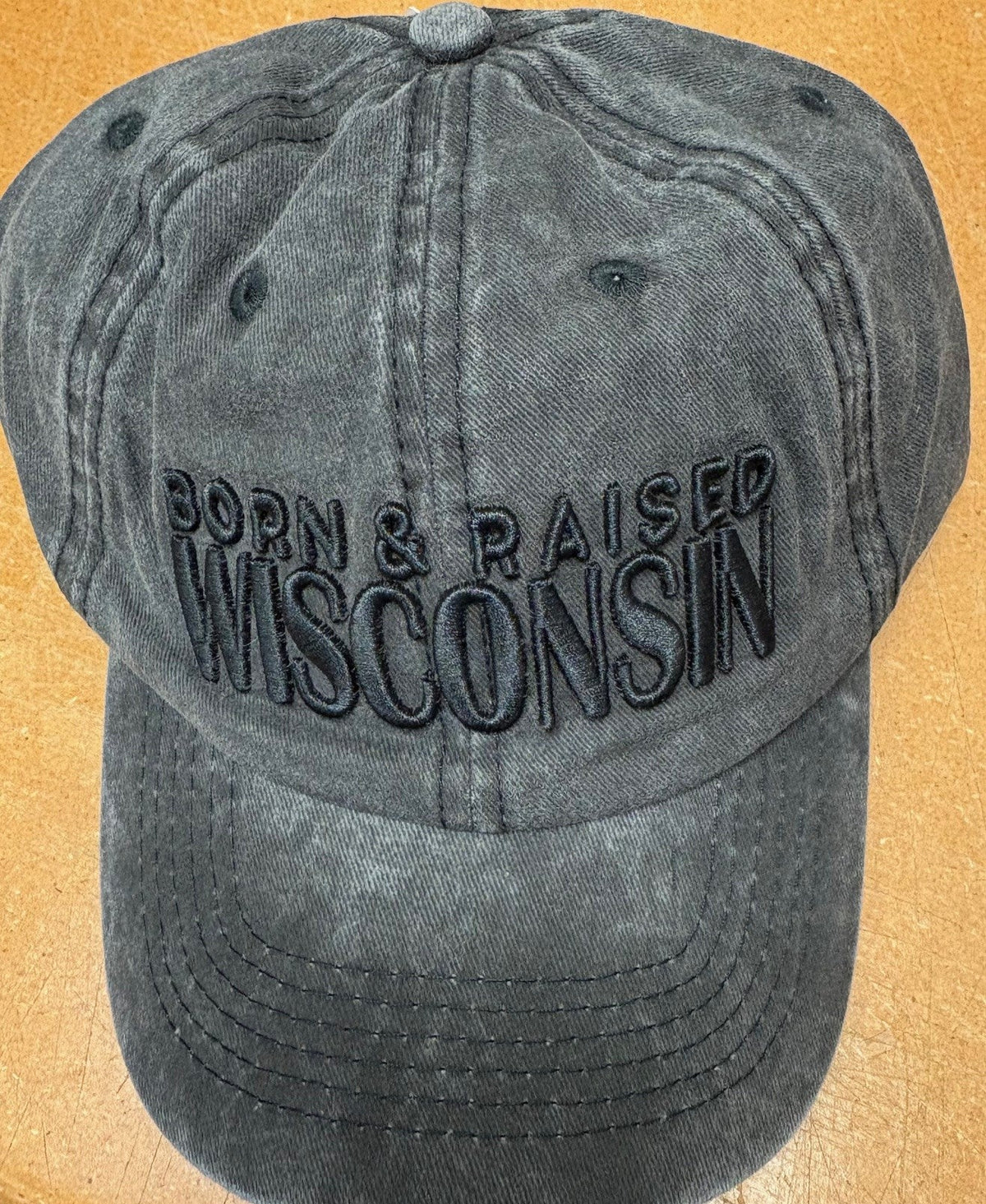 WI Born & Raised Baseball Hat