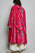 Floral Velvet Robe