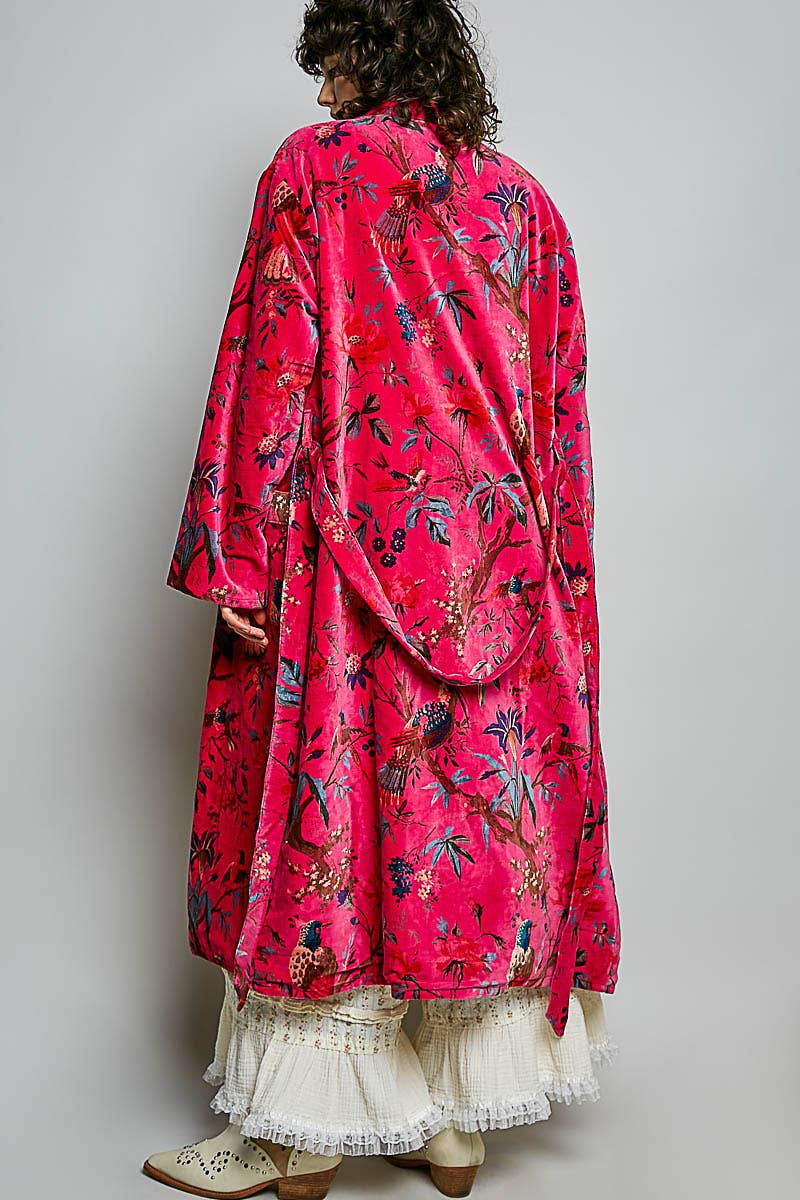 Floral Velvet Robe