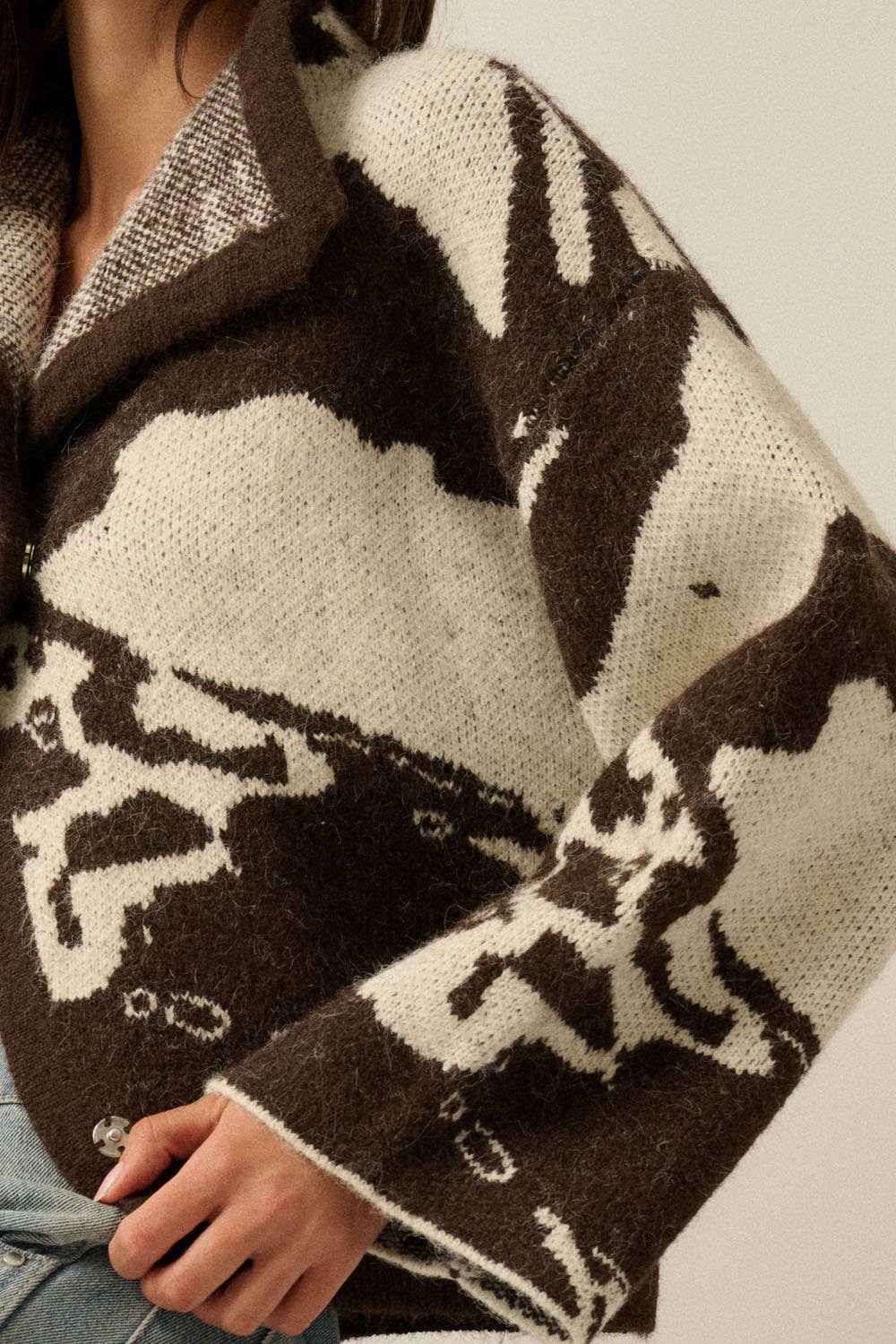 Abstract Jacquard Shacket