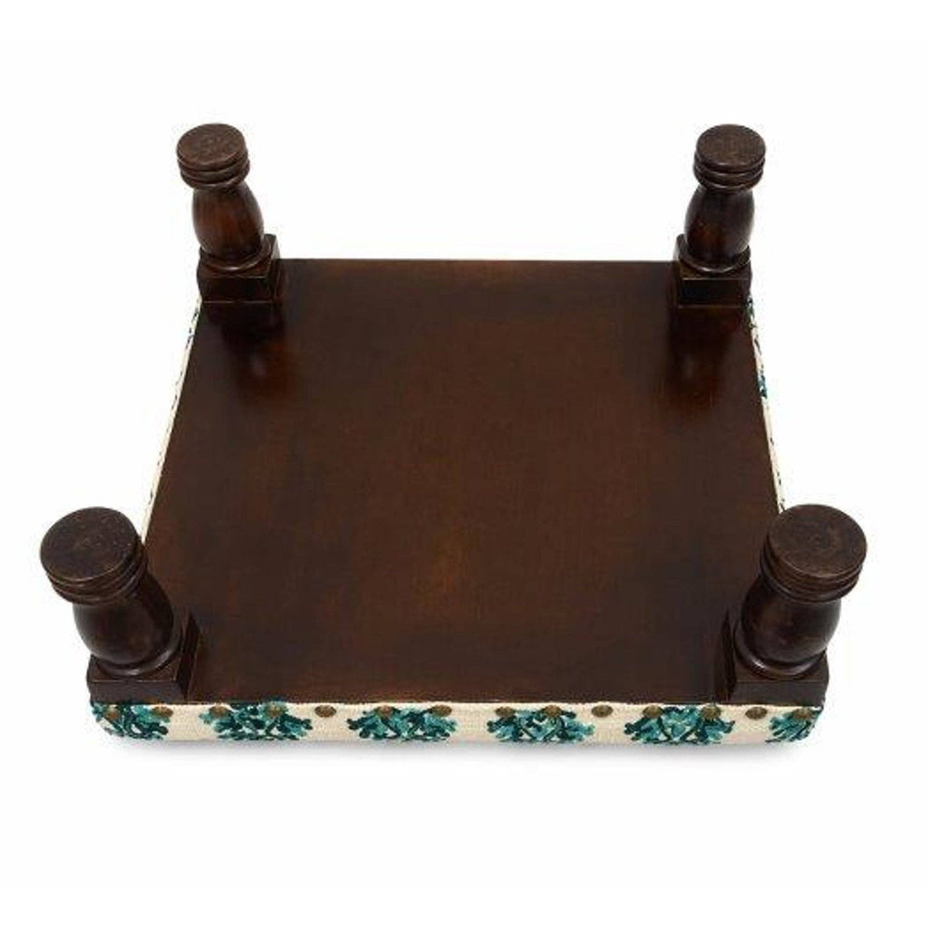Embroidered Foot Stool