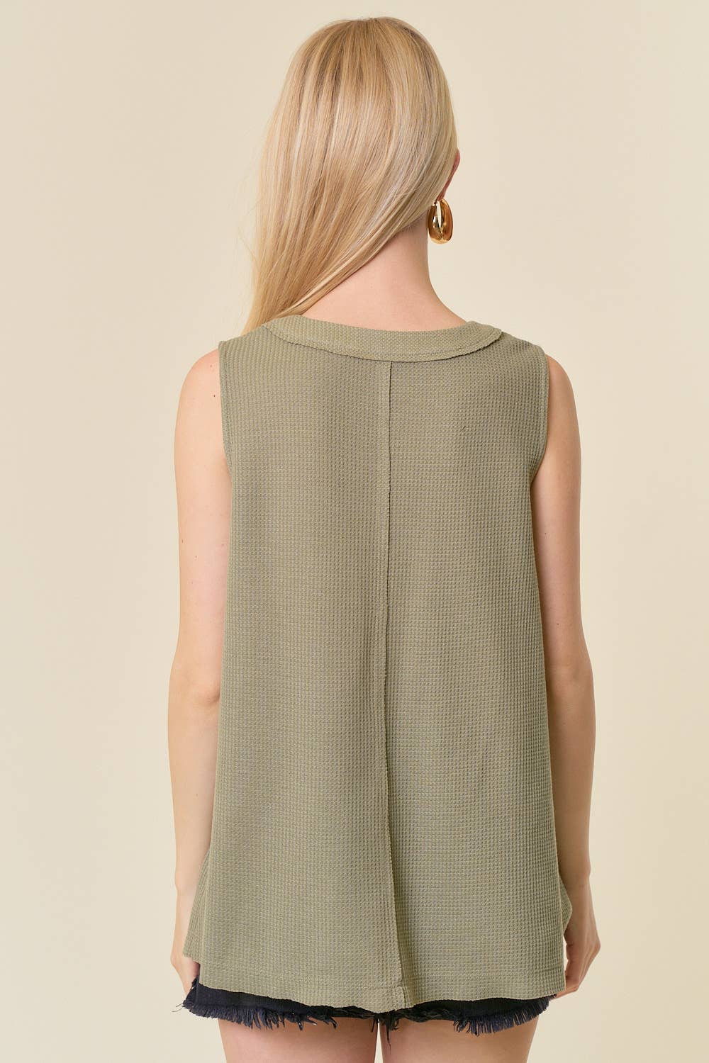 Waffle Oversized Henley