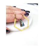 Labradorite Hexagon Necklace