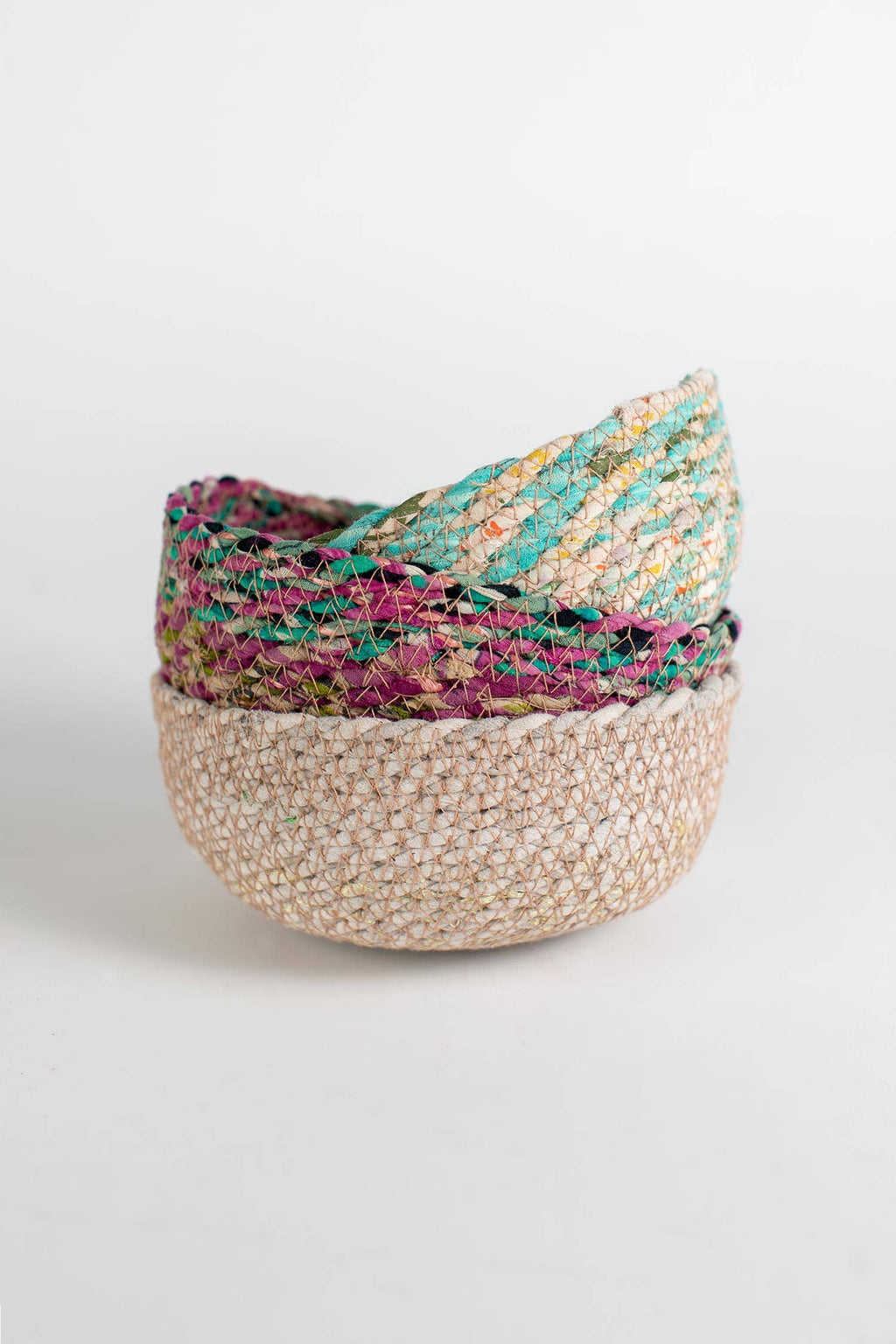 Swirling Sari Basket