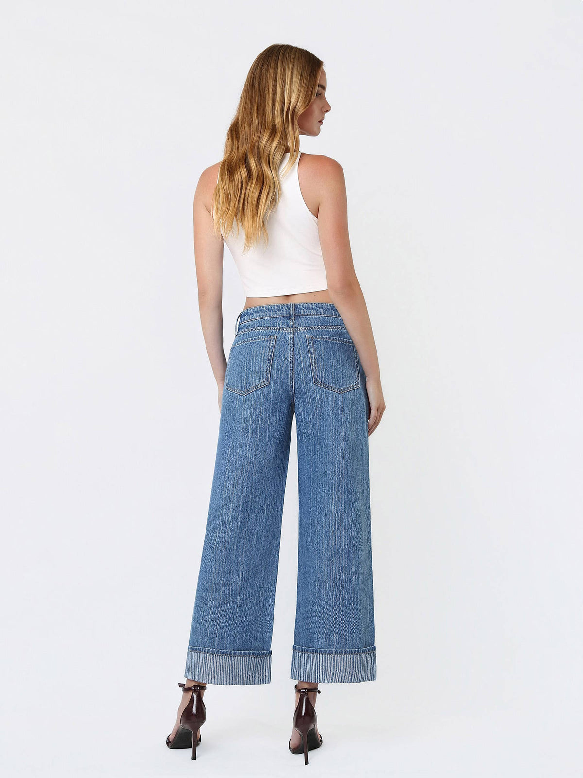 Vervet Jacquard Stripe Denim