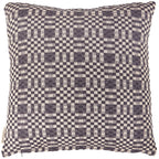 Navy Checkered Pillow
