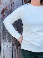Brushed Crew Neck Essential Top