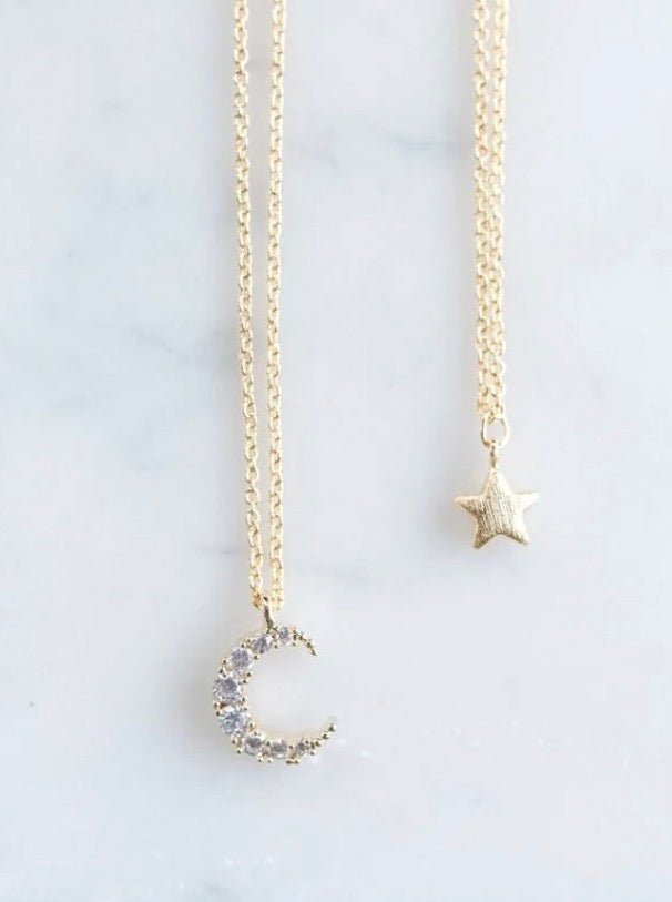 Moon | Stars Necklace Set