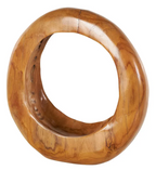 Teak Circle Sculpture