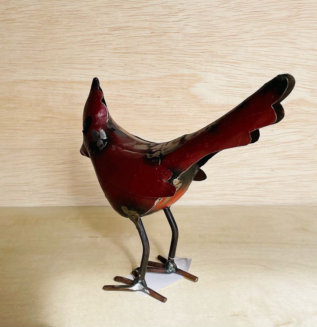 Recycled Metal Cardinal