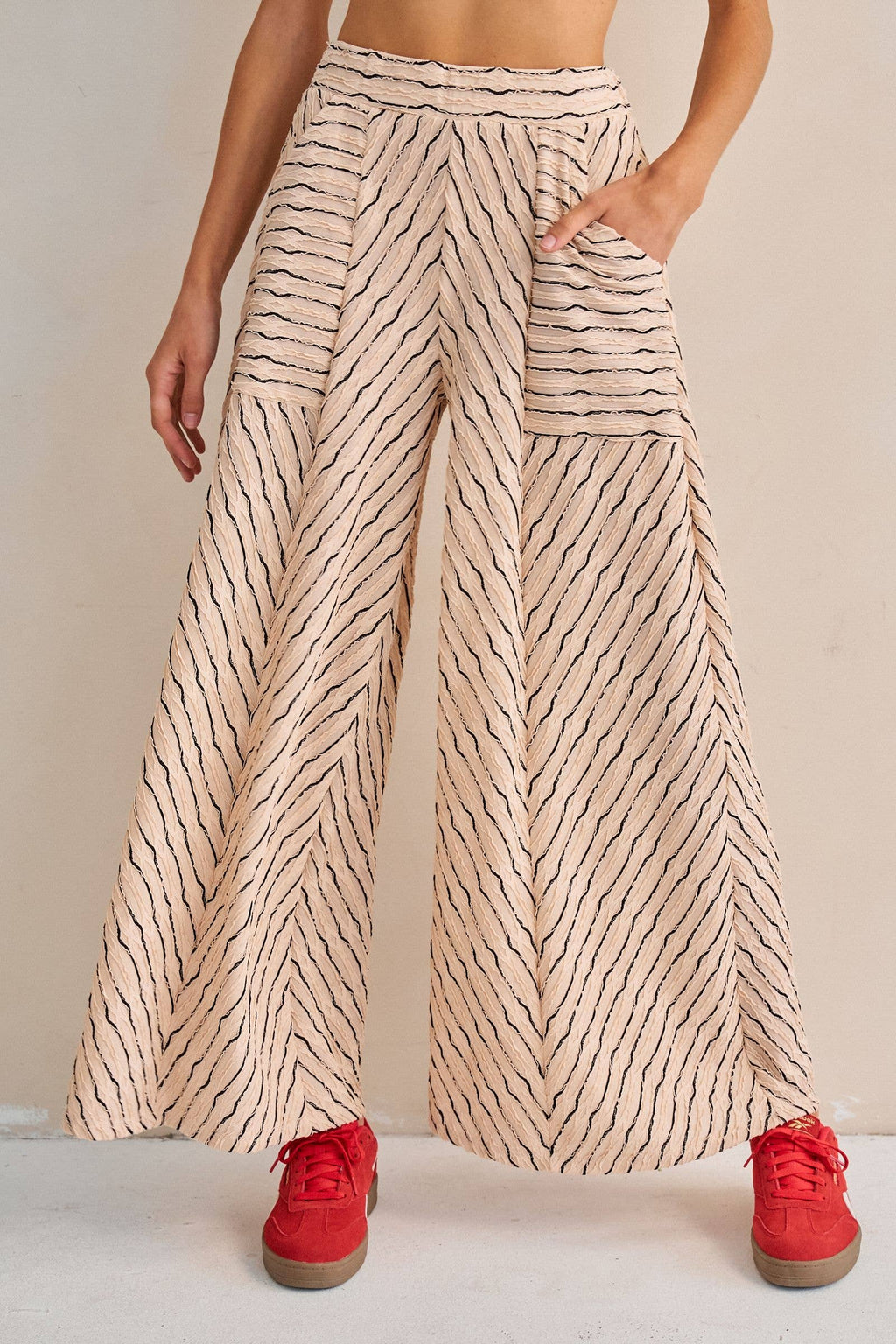 Stripe Wide Legs