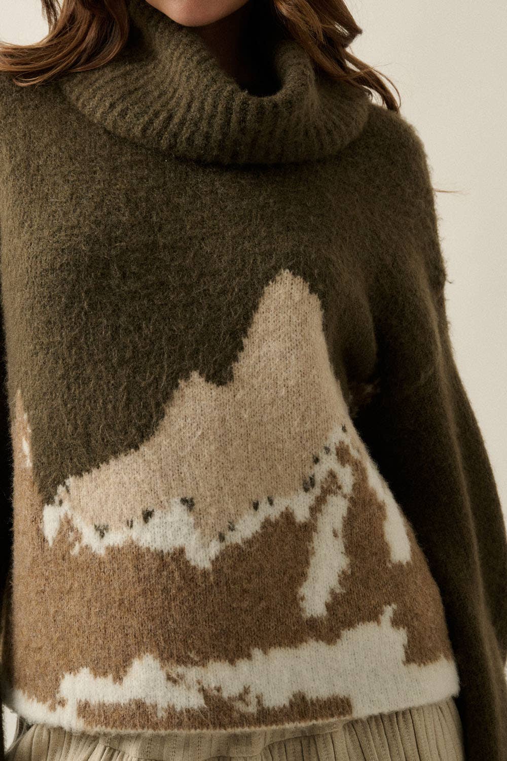 Mountains Turtleneck Sweater