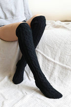 Cable Knit Knee-Highs