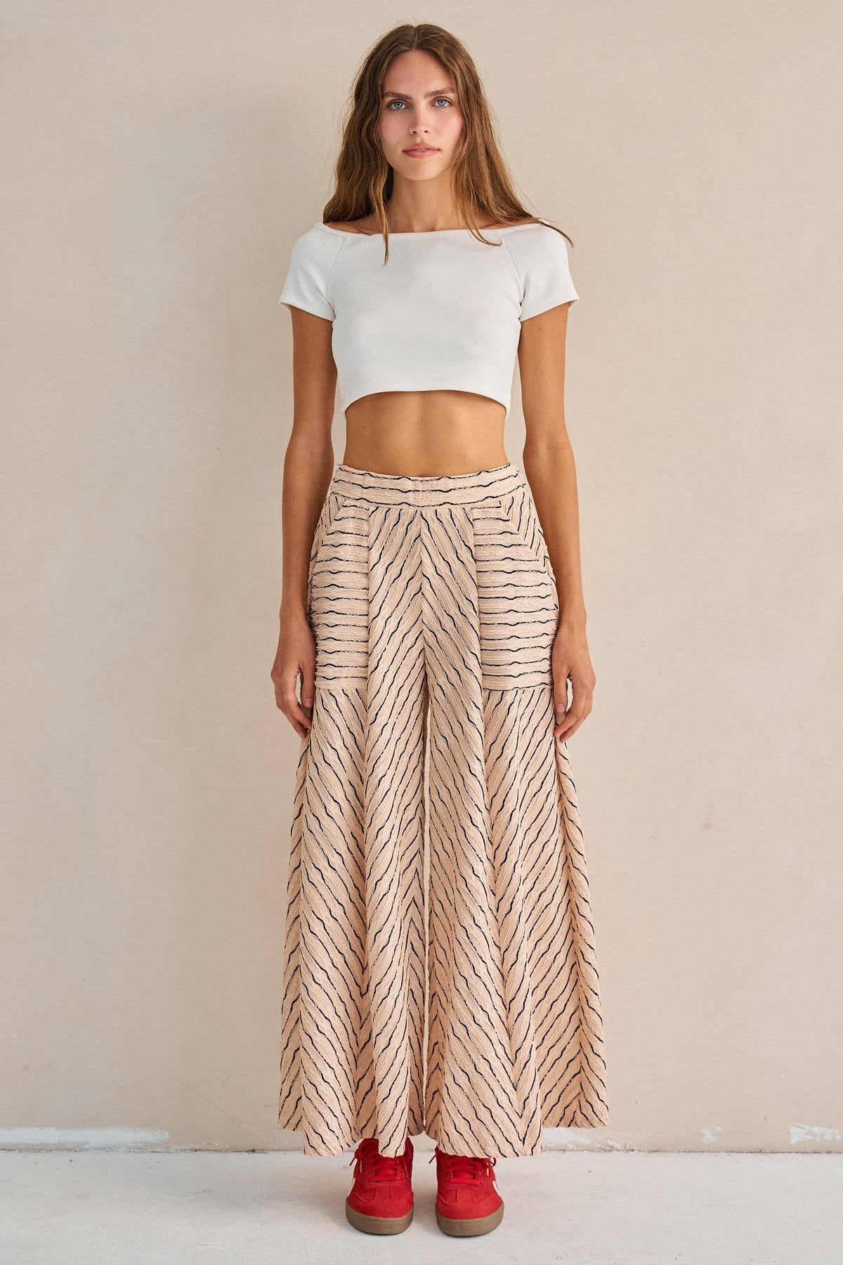 Stripe Wide Legs