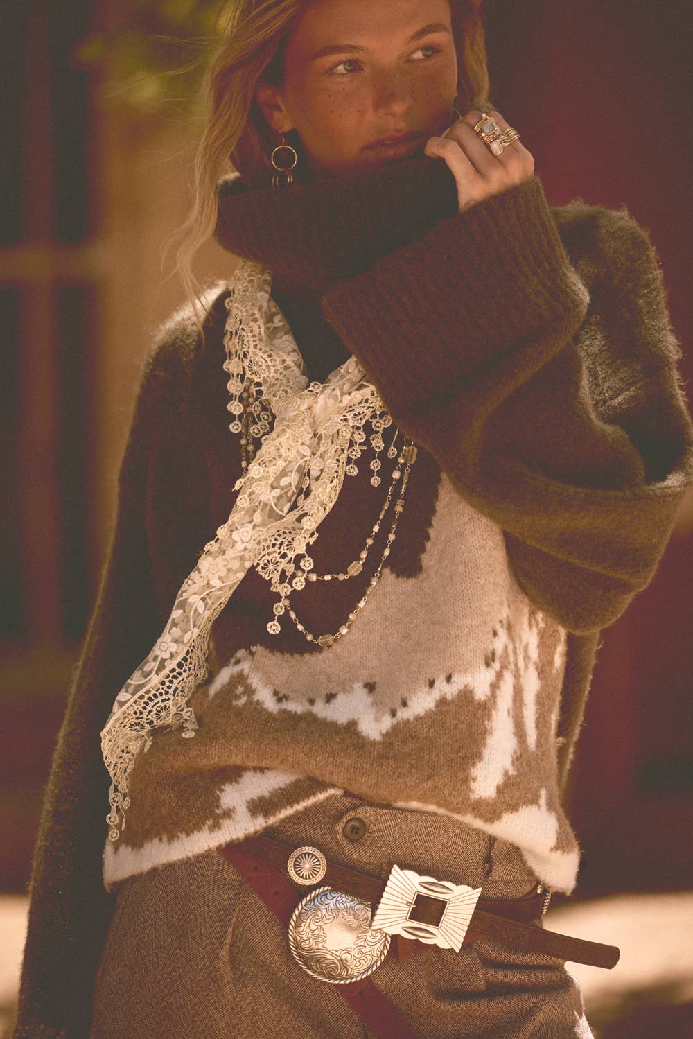 Mountains Turtleneck Sweater