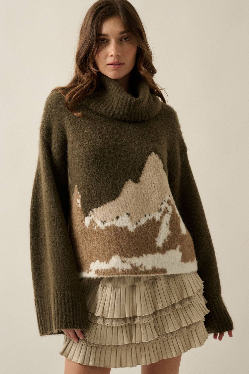 Mountains Turtleneck Sweater