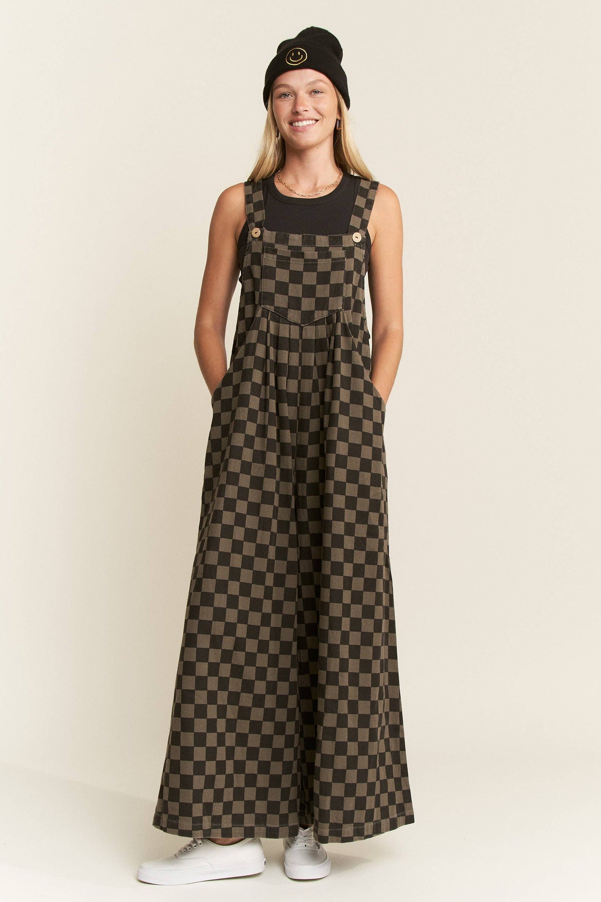 Checkered Overalls
