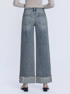 Vervet Wide Leg Cuff Jean