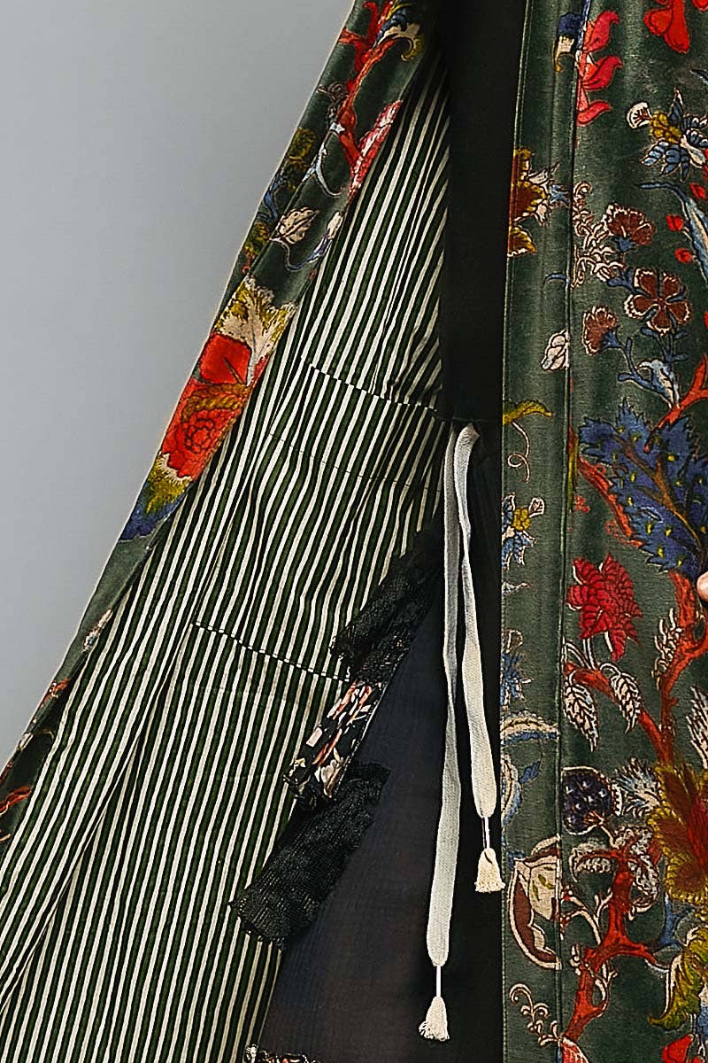 Floral Velvet Robe