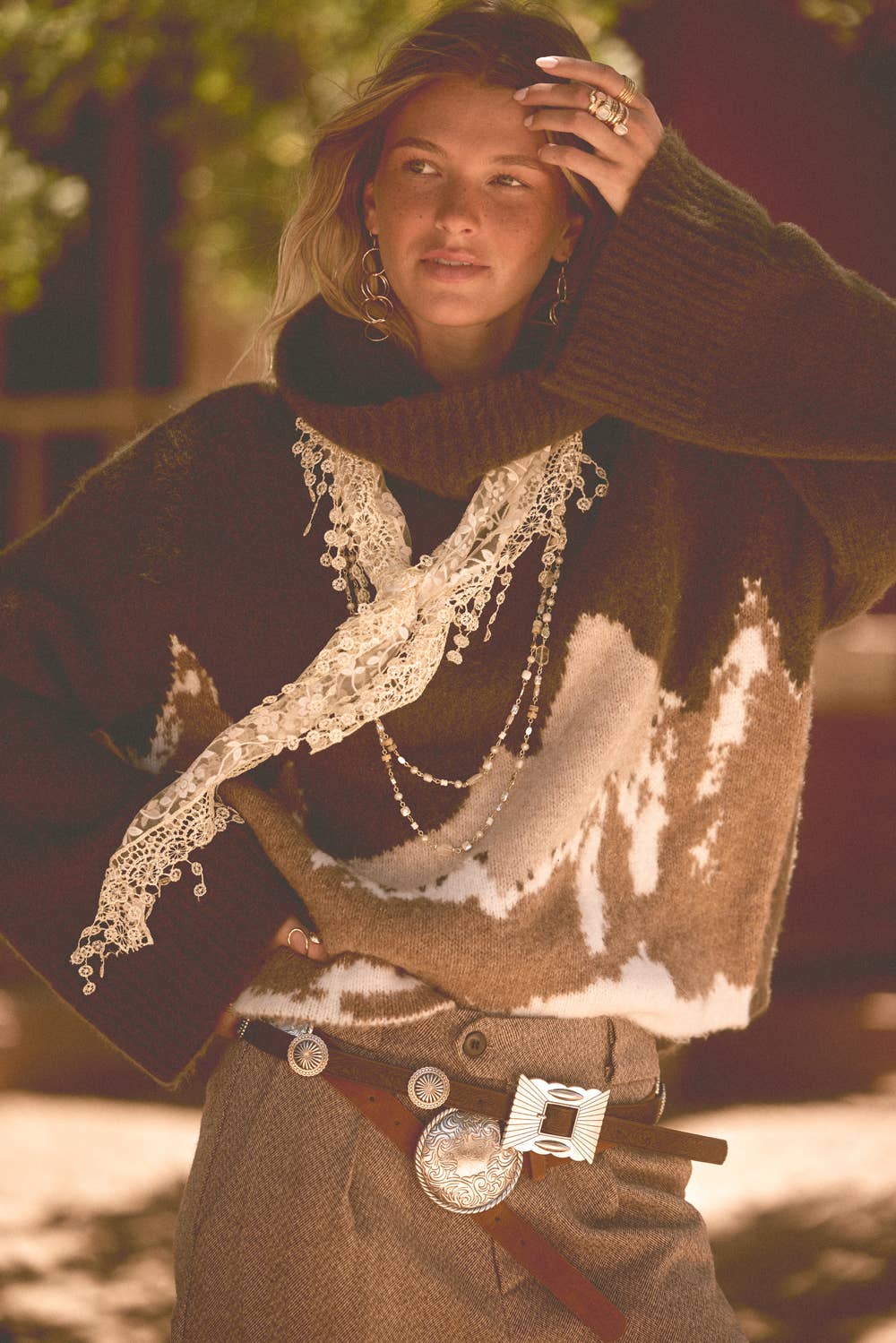 Mountains Turtleneck Sweater