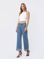 Vervet Jacquard Stripe Denim