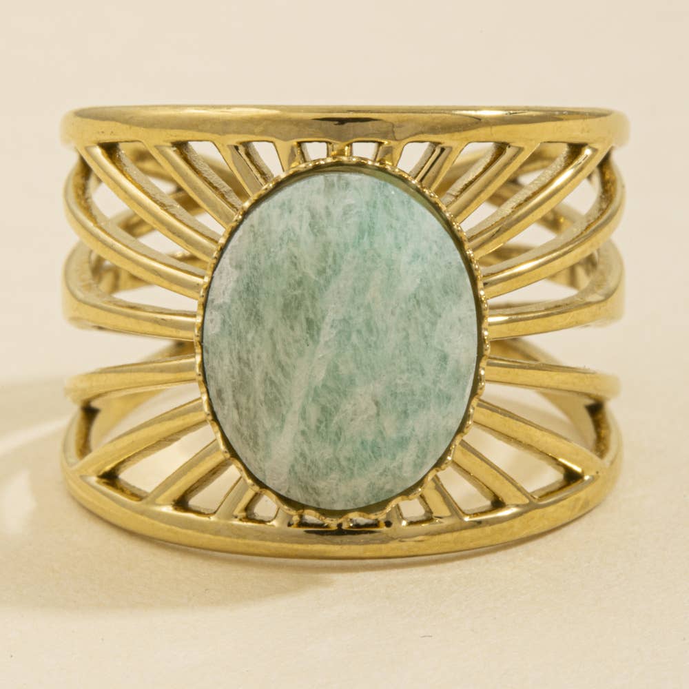 Sunburst Openwork Ring