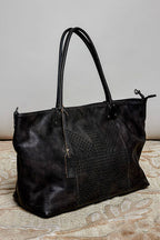 Studded Leather Tote