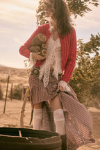 Plaid Ruffle Skirt